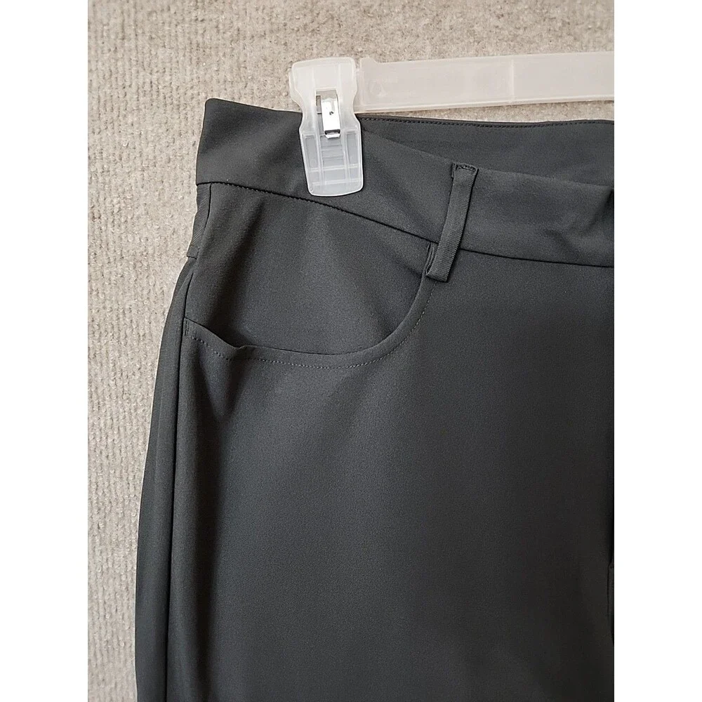 Old Navy Straight Tech Hybrid Pants Mens 33x36 Panther Gray 4 Way Stretch NEW